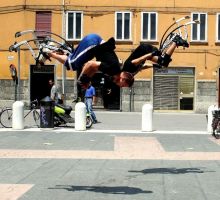 In centro con i powerstrider